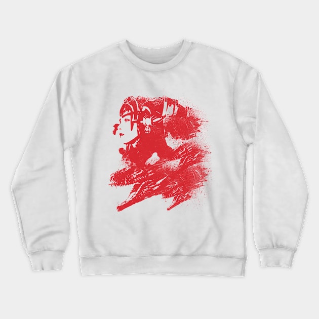 Lady of Dragons v2 Crewneck Sweatshirt by Scailaret